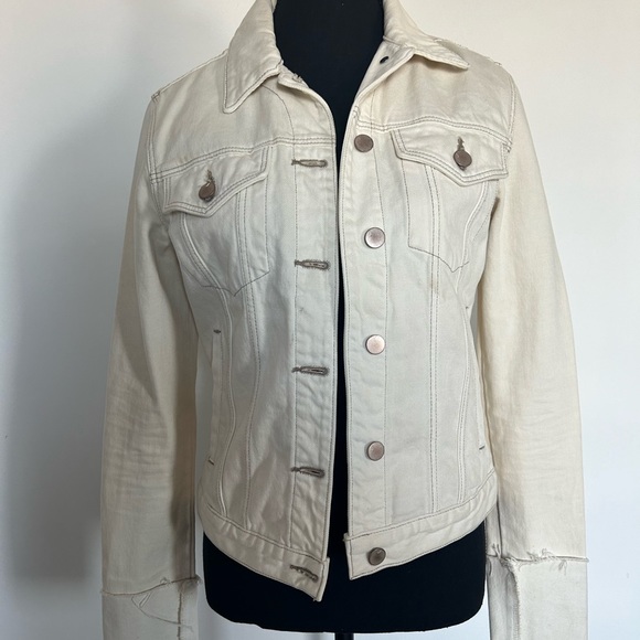 J Brand Cream Denim Jacket - Picture 8 of 8